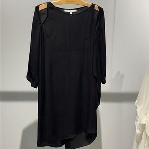 EUC Morgane Le Fay black silk “Santa Cruz” dress